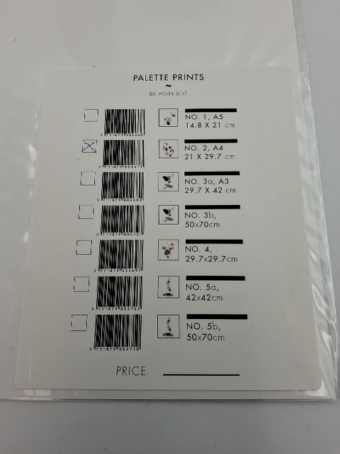 No. 2, by lassen copenhagen, palette prints